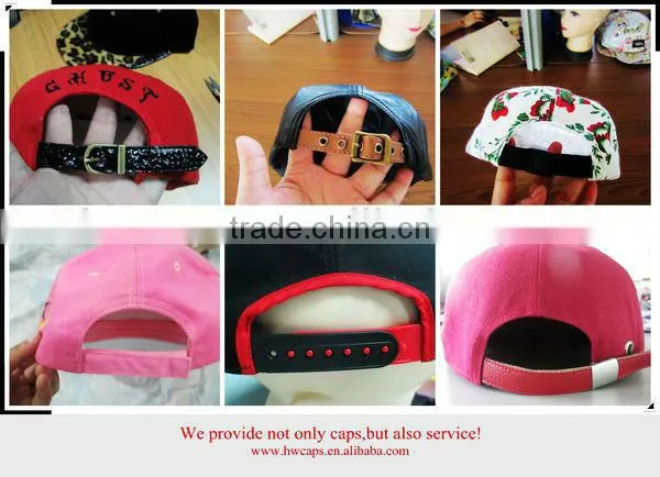 Red Mapel leaf custom 5 panel flat sports cap