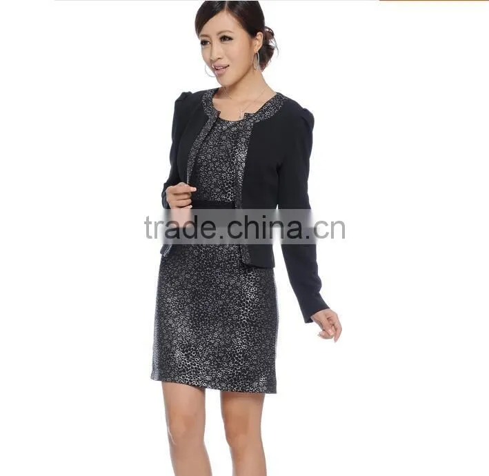 custom high quality cheeap black fancy blouse designs european dress women's suit wholesale