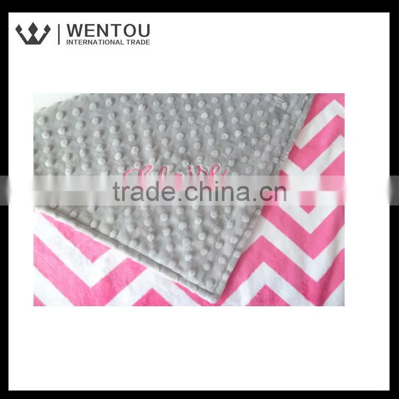 Custom Baby Girl Chevron Stroller blanket