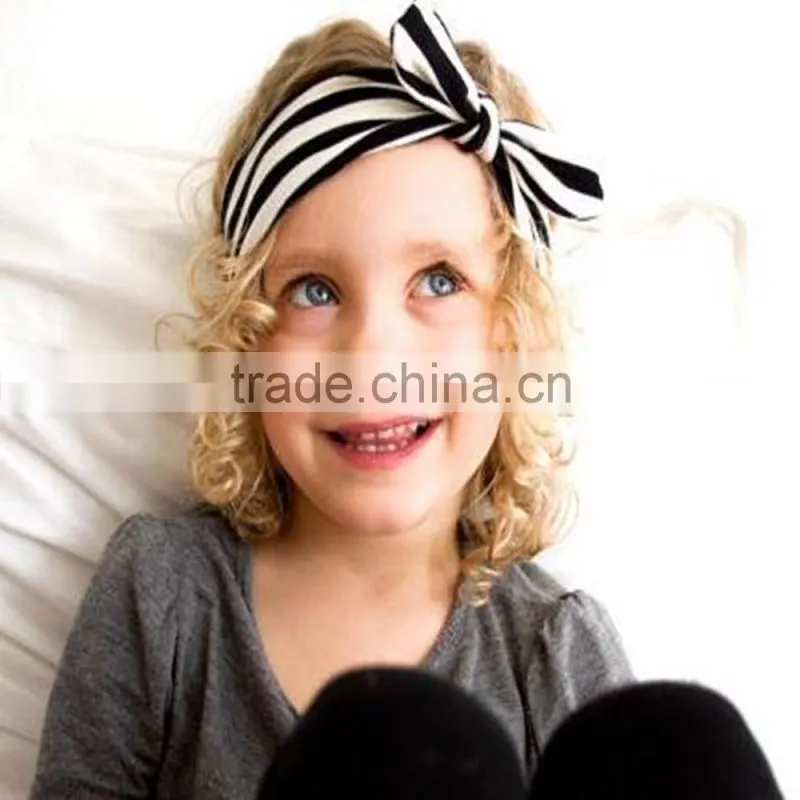 2015 Newest Cotton Baby Knot Headband,Stripe cotton headbands
