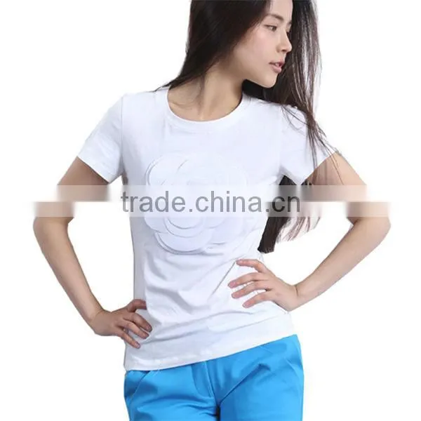 Chinese Women Model T Shirts Women Embroidered T Shirts Women Simple But Fashion T Shirts