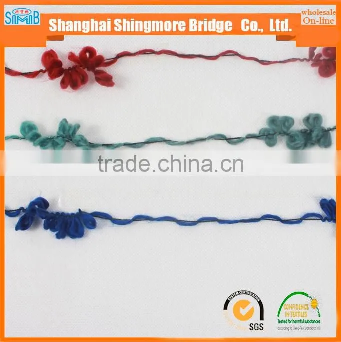 china fancy yarn manufacturer cheap wholesale high quality acrylic polyester blended flower yarn for knitting scarf