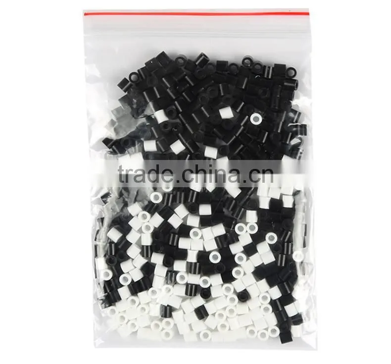 Diyfashion 5mm hama perler fuse beads zebra set with puzzle iron paper and twezzer hama beads toys for kids 18095