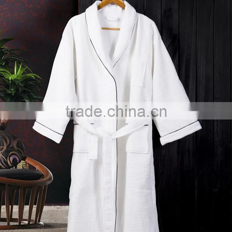 customized quality solid color coral velvet bathrobe