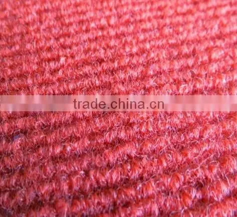 Striped carpet rubber/pvc backing exhibition carpet