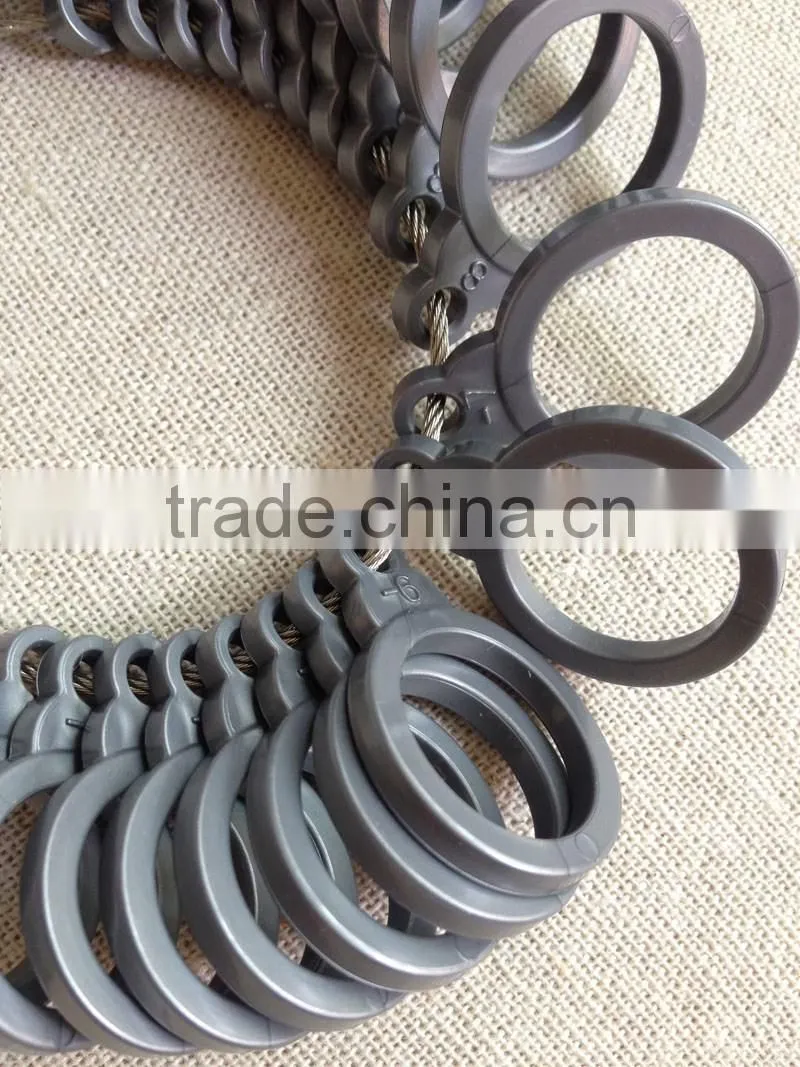 US Ring Sizes 3-13 Plastic Round Finger Gauge Sizers Plastic Ring Jewelers Measuring Tools US Ring Sizer Finger Gauge with Half