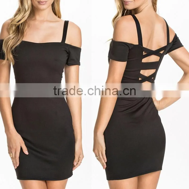 2017 Women Sexy Backless Party Cocktail Dress Ladies Short Bodycon Halter Prom Dresses