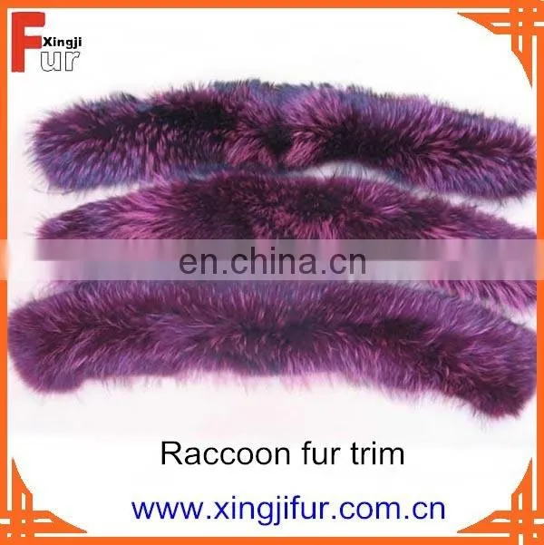 Real raccoon fur collar for down coat