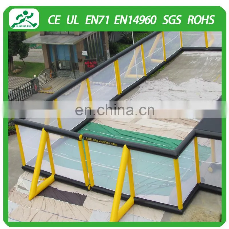 2015 hot sale inflatable paintball field for sport games(Running Fun)