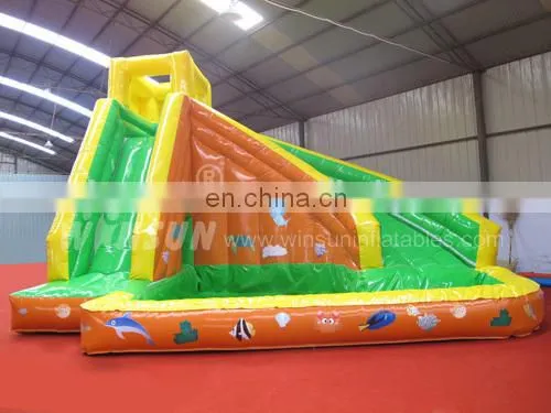 High quality cheap giant inflatable slide for water