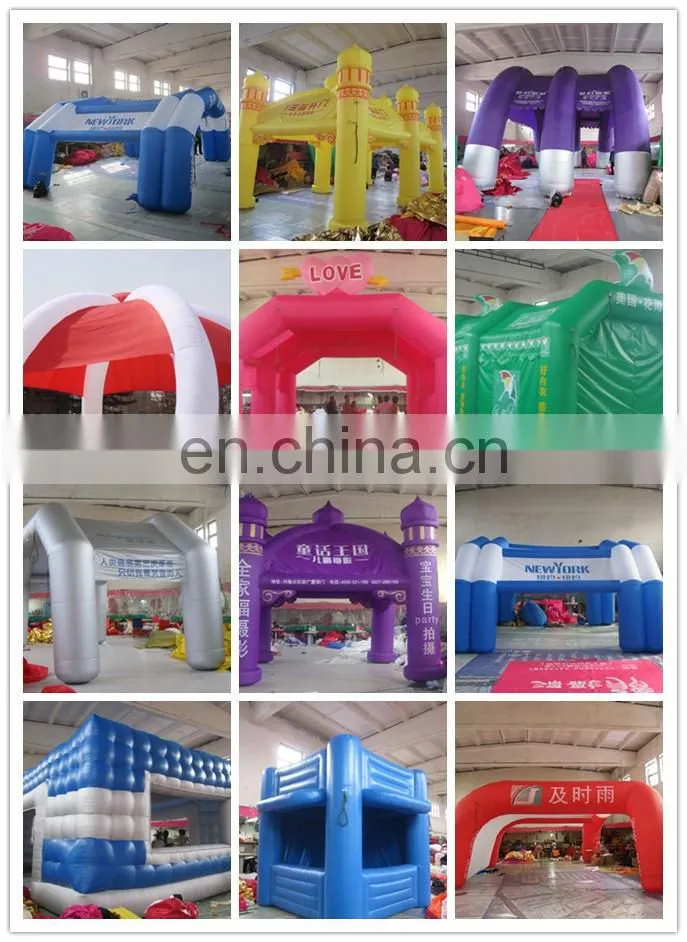 customized small inflatable tent, led inflatable booth of helmet