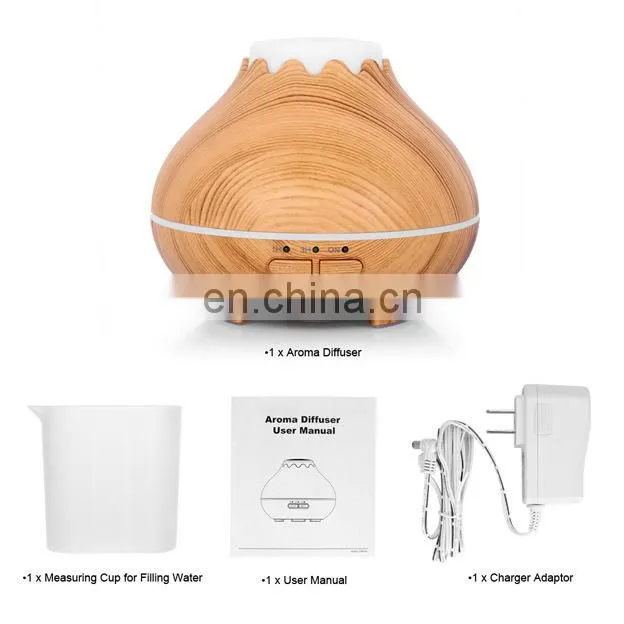 150ml 14 color lights wood grain cool mist humidifier ,Aroma Essential Oil Diffuser