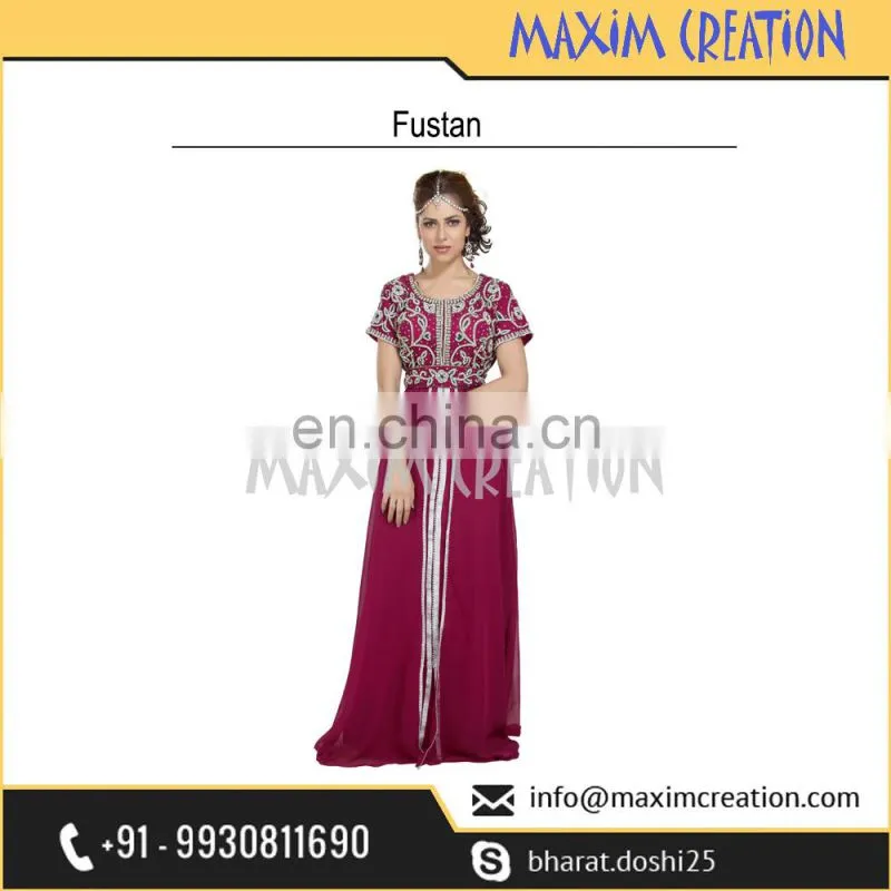Most Admirable Evening Wear Home Gown Fustan For Arabian Women 6566