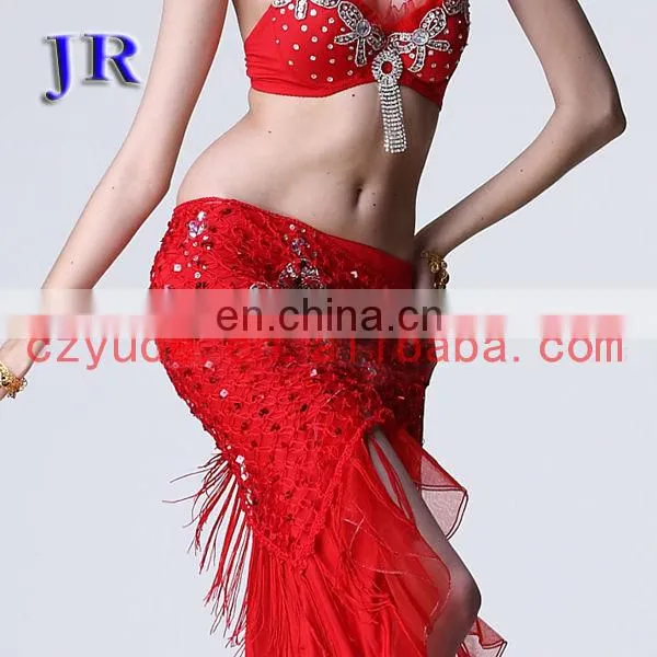 Crochet fringe tassel belly dance hip scarf Y-2011#