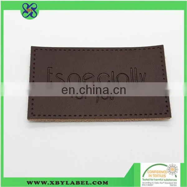 Jeans leather patch for garments