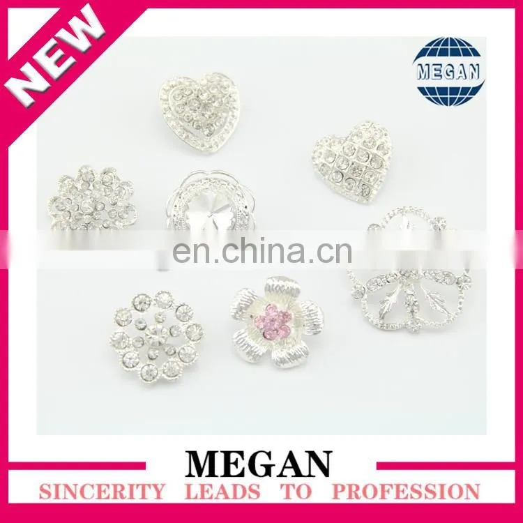 Custom fashion design gold rhinestone button