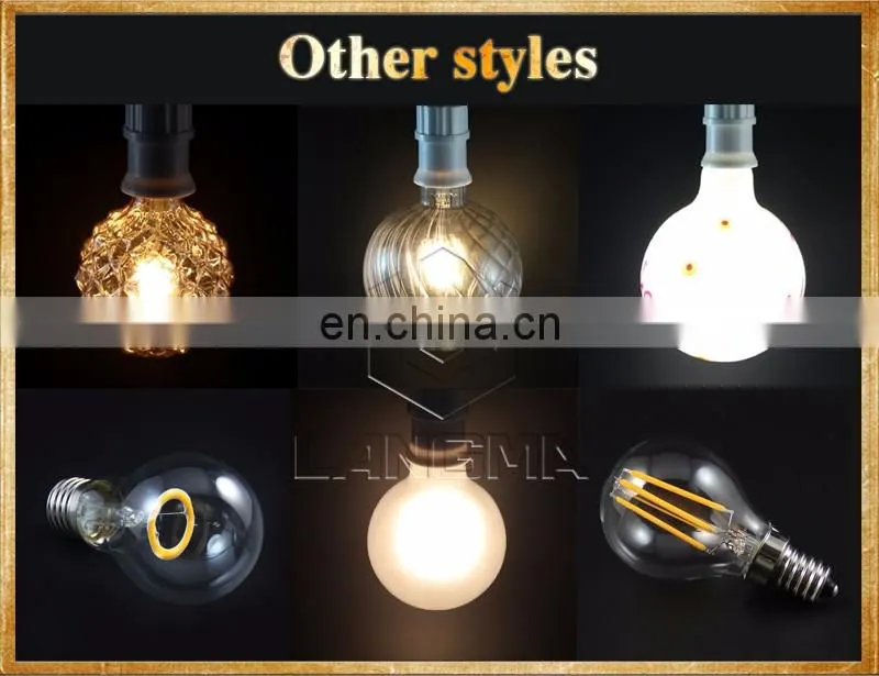 RGB dimmable remote Color Changing Lamp Bulb 220V RGB ST64 ST21led filament color smart bulb