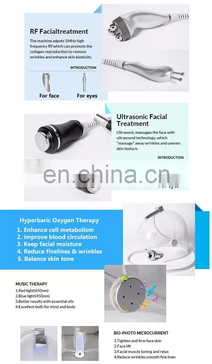 10 in 1 Water Jet Peel BIO Face Liting Ultrasonic Skin Rejuvenation Oxygen Dome Machine