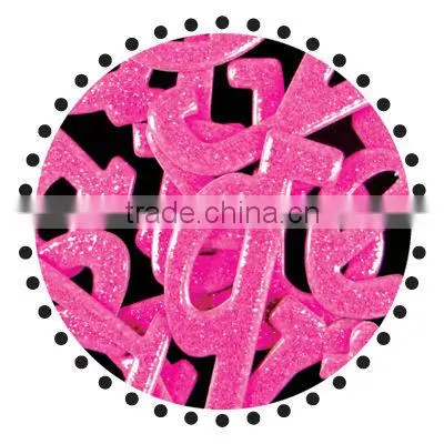 Sparkling Glitter scrapbook chipboard letter alphabet