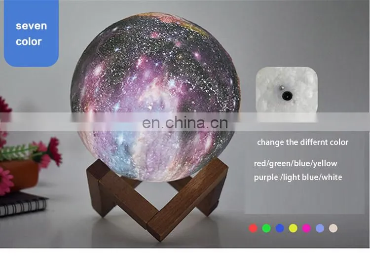 Explosive Moon Lights Children's Gifts Creative Table Lamps Painted LED Starry 3D Night Lights
