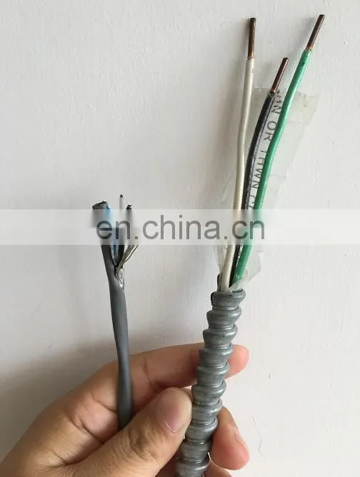 Explosion proof Instrument cable 1pair AWG16 with CORRUGATED METAL ARMOR OF AC Galvanized