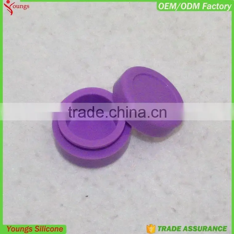 eco-friendly Non stick high quality customized silicone bho oil container silicone rubber container for concentrate wax oil