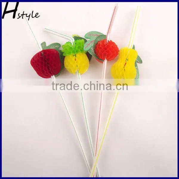 Paper Fruit straws party or wedding decoration SC002