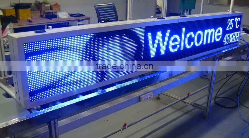 p10 outdoor blue led signs china, programmable digital led sign board