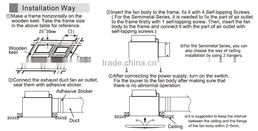 4 inch 6 inch Super Quiet Ceiling Mounted Exhaust Fan With CE SASO Approval