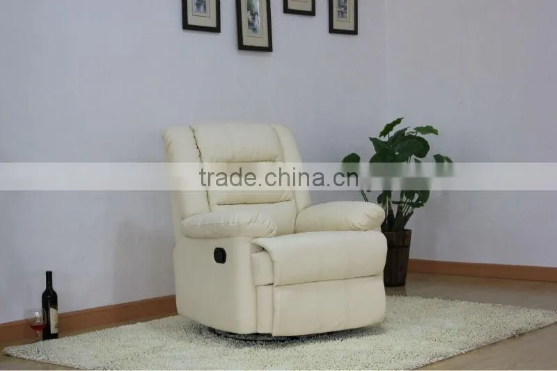 WorkWell modern style white genuine leather recliner sofa Kw-Fu51