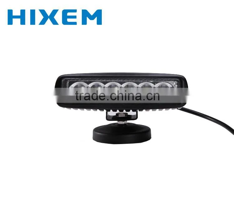 Auto LED work light 18W, 6PCS 3W super bright LED light, IP67,Jeep Boat Tractor Trailer Truck