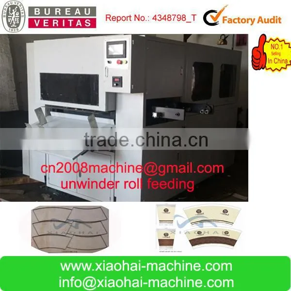 Has video roll to sheet Automatic paper Cup Fan , Paper Box die cutting machine
