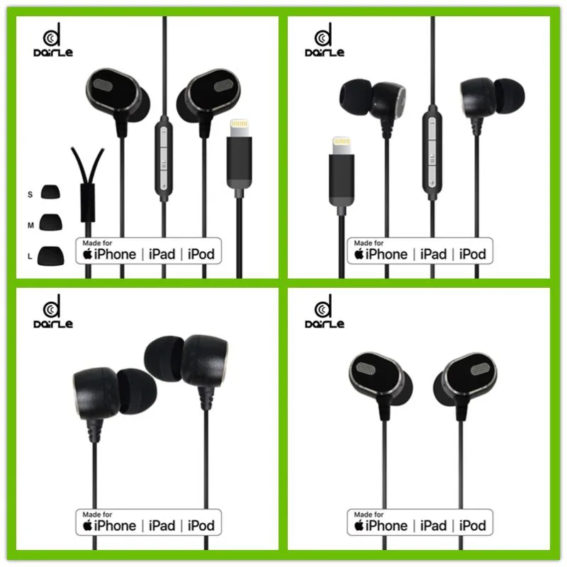 MFi certified earphone for apple white color