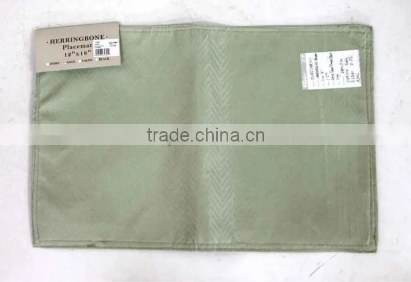 1pc Polyester Jacquard Plain Composite Table Mat