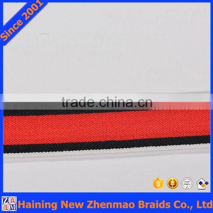 Polyester striped elastic ribbon bands wholesale