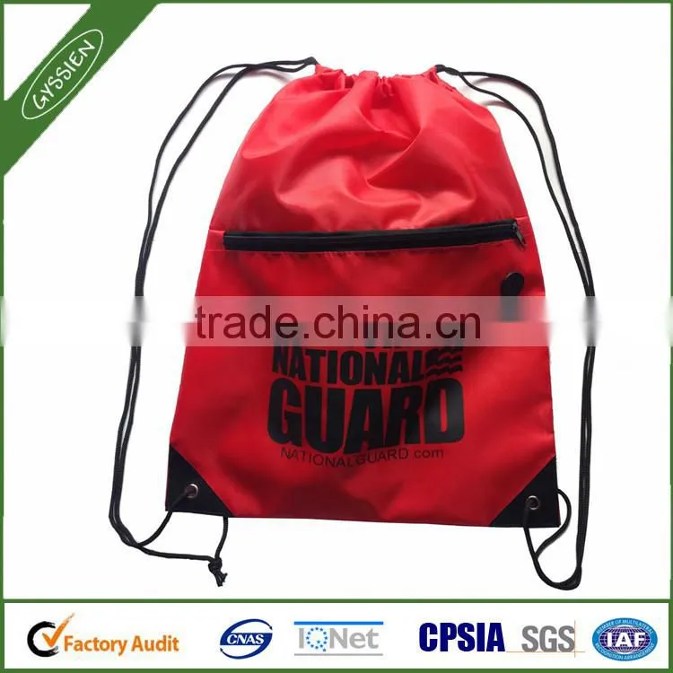 wholesale drawstring zipper bag