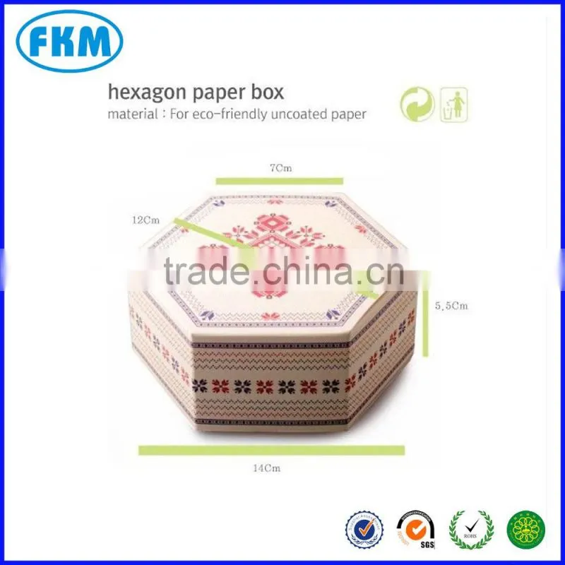 hexagon paper gift box with China supplier