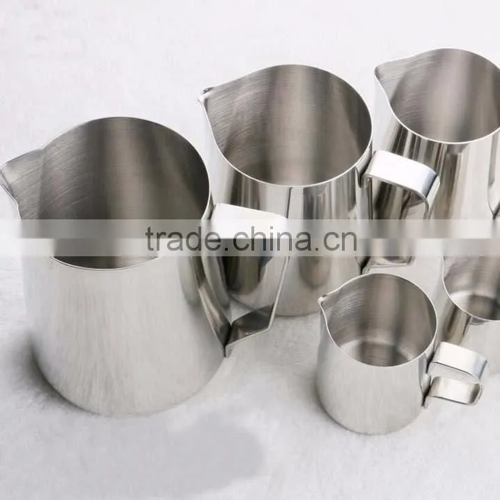 Good quality Stainless Steel Milk Cup Milk Frothing Pitcher 12 /20 /32 OZ milk frothing pitcher