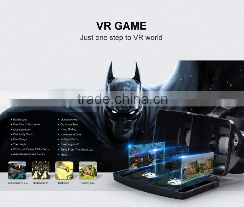 dropship New 2nd Gen VR BOX Virtual Reality 3D Glasses for sexy vedio movies