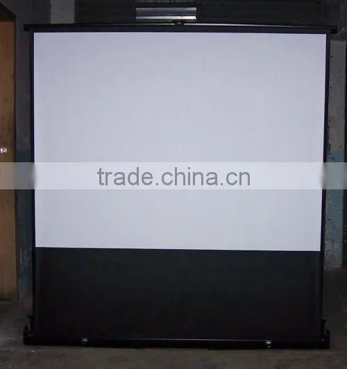 Aluminum case Portable floor up screen (60"-100")