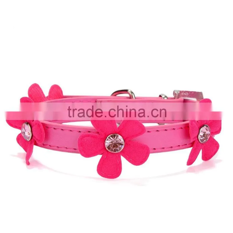 Wholesale dog chain pet supplies acrylic sunflower dog collars