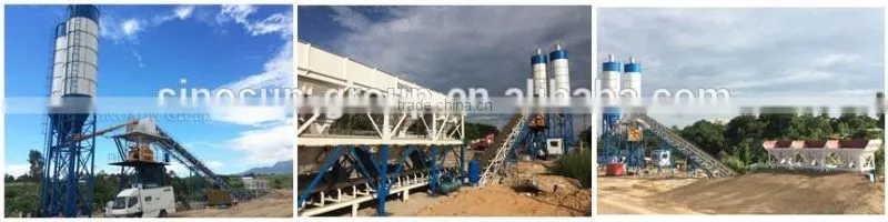 HZS35 ready mixed concrete plant price with twin shaft concrete mixer