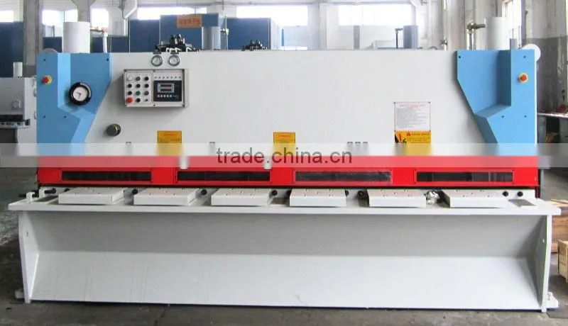 QC11K 6x4000 cnc guillotine to cut SS plate