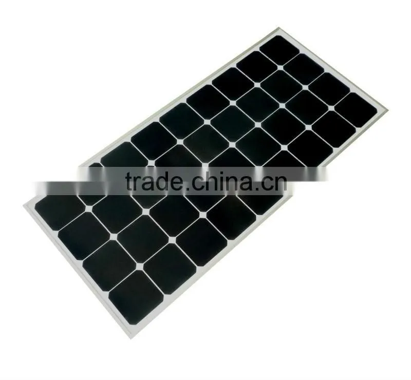 2016 Glass Laminated 12V 120W Sunpower Solar Panel With CE ROHS