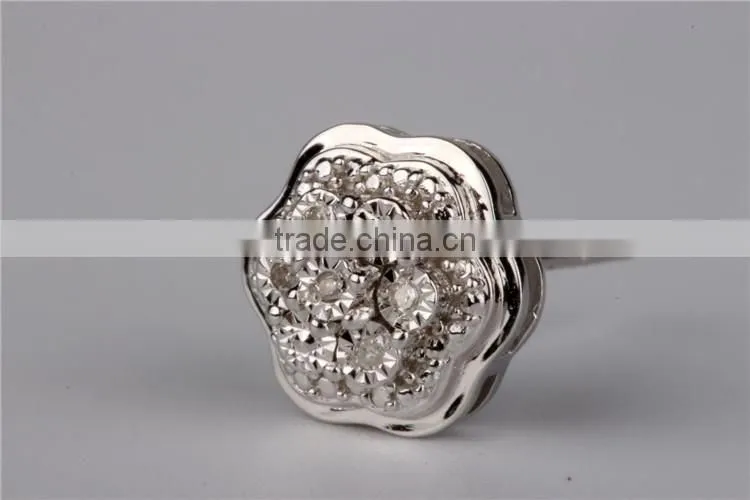 latest AAA Zircon 925 silver earring