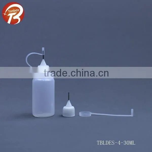 3ml 5ml 10ml 15ml 20ml 30ml 50ml 60ml 100ml LDPE e liquid bottles with long metal pin and silicon cover