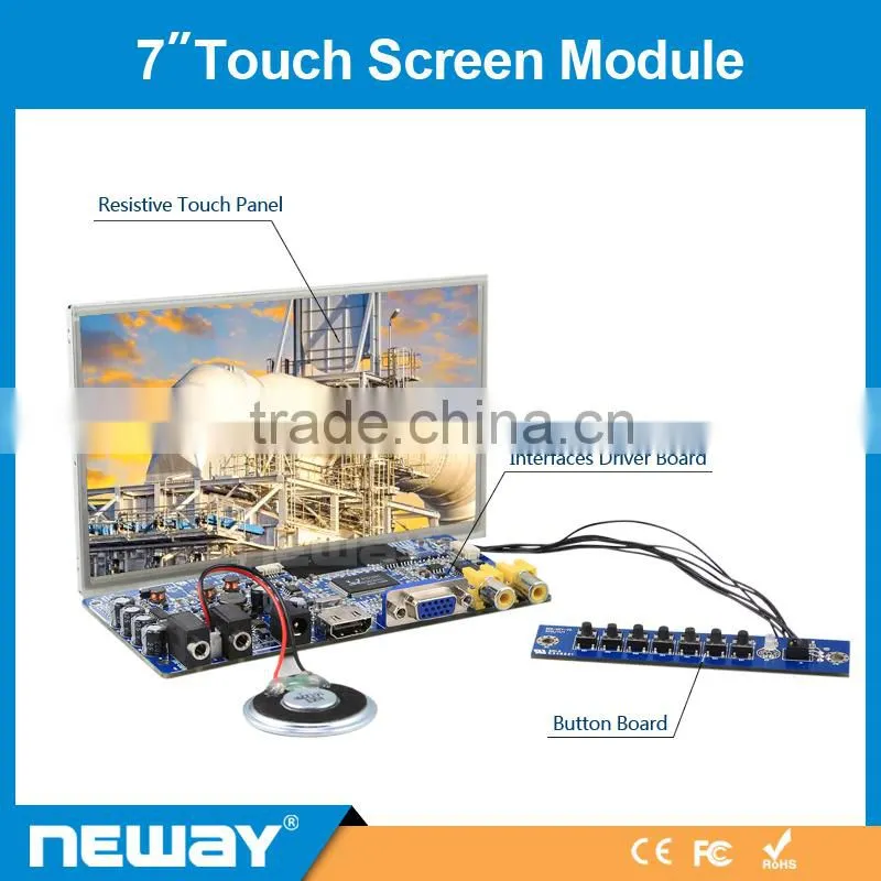 2015 Hot-selling design for Banana pi 7 inch lcd skd VGA monitor
