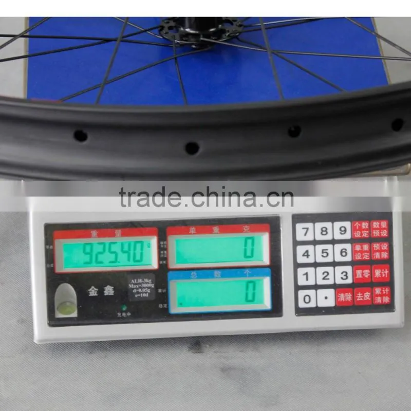 2016 ican 29+ carbon wheels 29 plus Carbon Fat MTB wheelset Rim 50mm Width Double Wall Hookless Tubeless Compatible