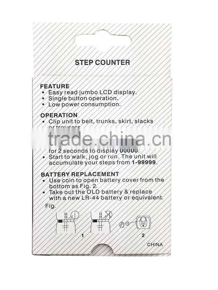 Hot-selling Sensor Pedometer With Calorie Counter