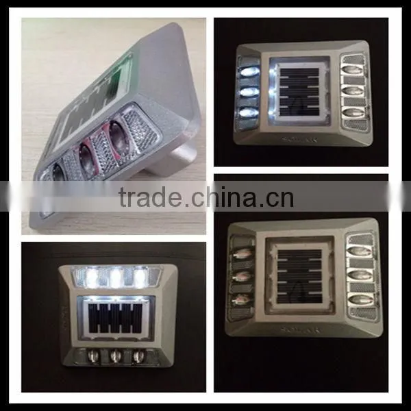 solar LED flash traffic marking stainless steel road stud